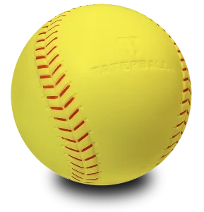 Taterball Foam Softball used with pitching machine