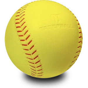 Taterball Foam Softball used with pitching machine
