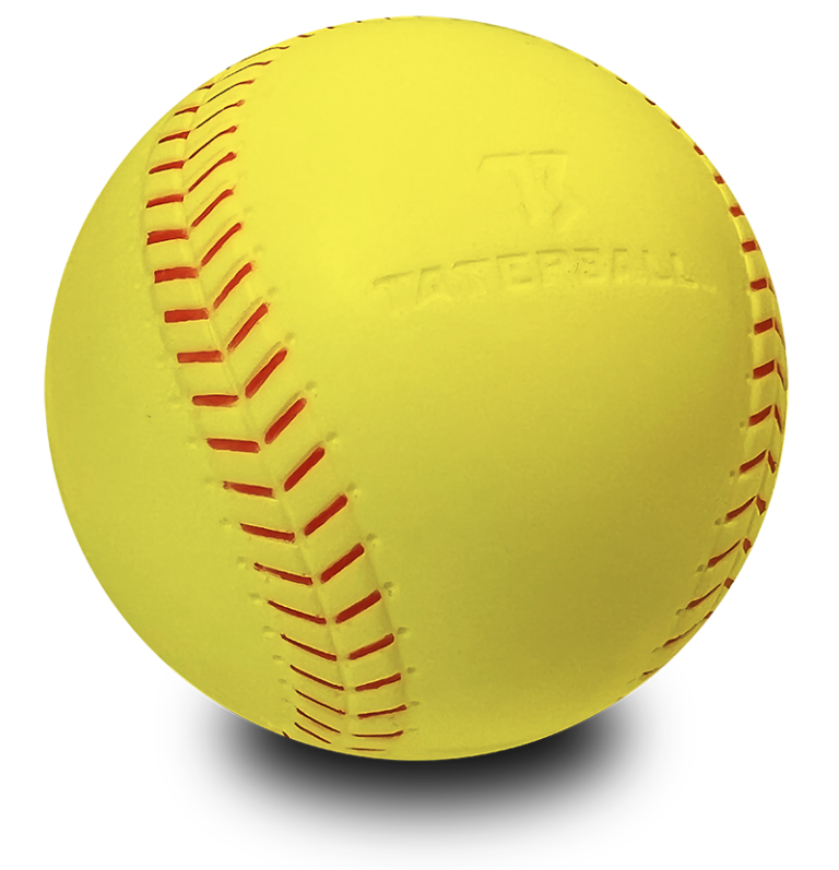 Taterball Foam Softball used with pitching machine